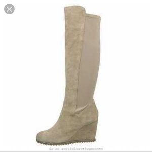 Tan Suede knee high boots